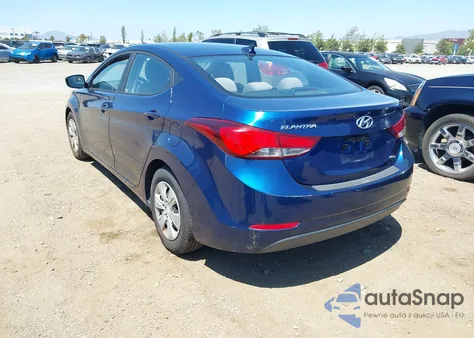 2016 Hyundai Elantra Se from USA, damaged, VIN 5NPDH4AEXGH693278
